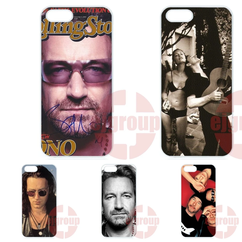 Охватывает Капа Боно U2 Группа Для Apple iPhone 4 4S 5 5C SE 6 S 7 Плюс 4.7 5.5 iPod Touch |