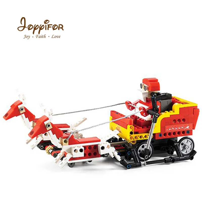 Joyifor 439 шт. строительные блоки 2в1 Санта Клаус фигурки снегохода Кирпичи игрушки
