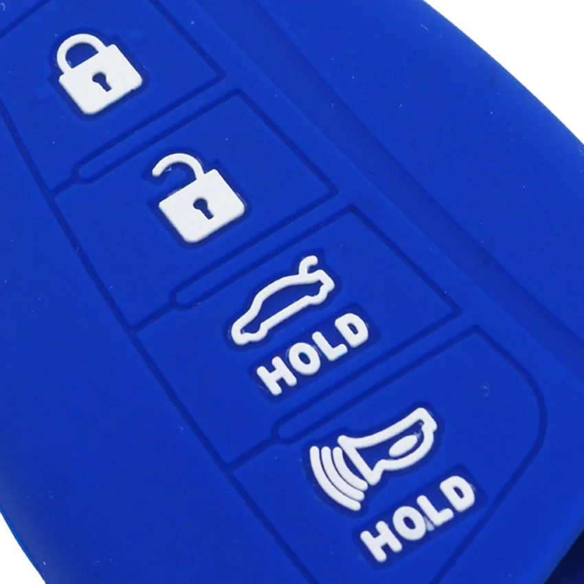 Чехол для Hyundai Santa Fe Tucson ix45 Accent Genesis Equus Azera Solaris ix35 4 кнопки 1 шт.|car key case cover|smart casekey for