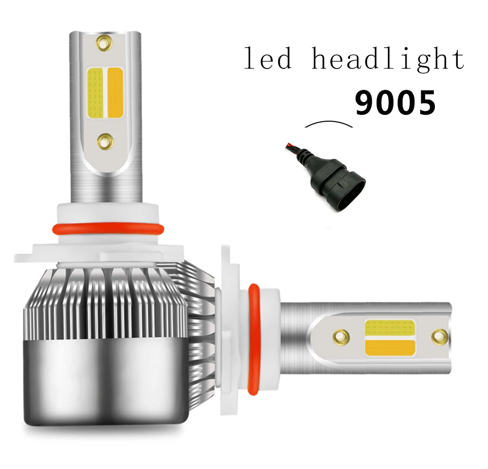 Aileo супер яркие Автомобильные фары лампы H1 led H3 H4 H7 H1 Led 3000 К 6000 двойной Цвет фары H8 H9 H11 9005 9006 HB3 HB4 880