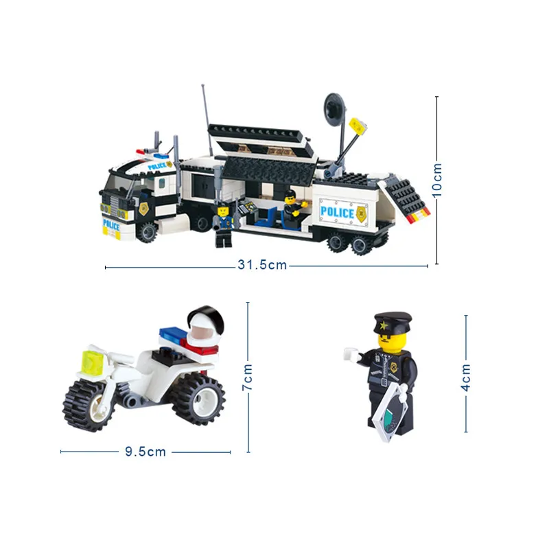 326 шт. Детский конструктор полицейский грузовик | Игрушки и хобби