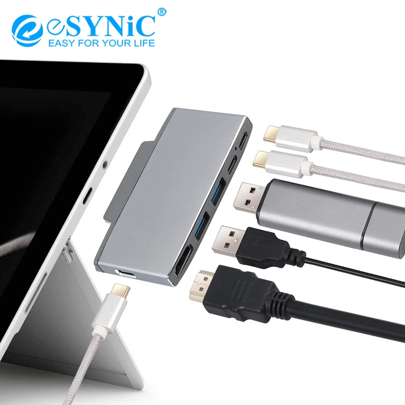 Mini 4K кабель-Переходник USB C на HDMI поверхности Go поверхность ступицы док Statio