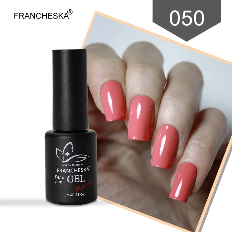 Francheska 050 Francheska Базовое покрытие tirnak oje гель лак Топ базовый набор верхнее покрытие nagellak полуперманентный впитывающий Гель-лак для ногтей lakiery hybrydowe - Цвет: Francheska 050