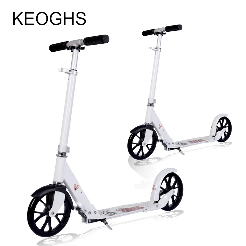 New Model Kick Scooter For Adult Adjustable Height child Foldable Scooters All aluminum 20 CM 2 PU wheels | Спорт и развлечения