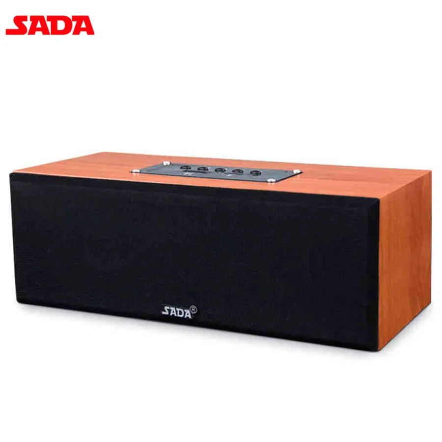 SADA полный спектр деревянный динамик домашний музыкальный сабвуфер Портативный