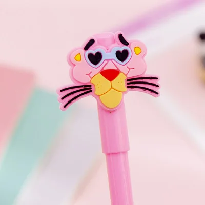Gel Pens 1 шт. Розовая пантера гелевые ручки, кавайные канцелярские принадлежности гелевые ручки 0,38 мм новинка милые студенческие ручки пишущая ручка подарка милые школьные принадлежности - Цвет: Gel Pens