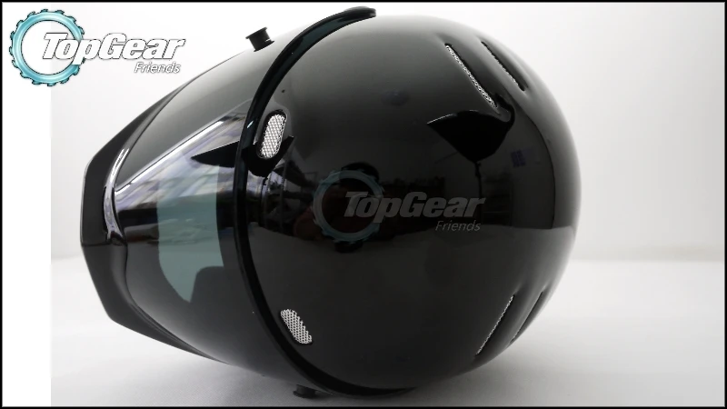 Высокое качество (Bluetooth) Первое поколение Top Gear Стиг 1 шлем черный цвет с козырьком