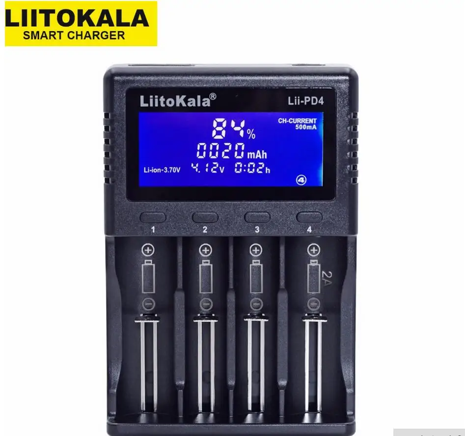Зарядное устройство LiitoKala Lii-PD4 S1 для литиевых и никель-металлогидридных