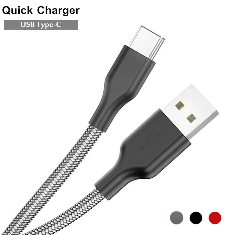 Кабель usb type-C для быстрой зарядки, кабель синхронизации данных type-C для samsung S9 S8 Note 9 8 для huawei Honor Phone, usb-кабель для зарядки