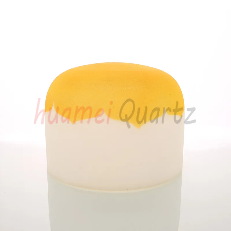 10 дюймов цветной Лотос с логотипом чакры матовая кварцевая Поющая чаша