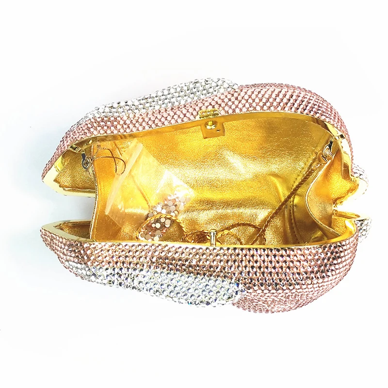 

XIYUAN Women Evening Clutches Handbags With Rabbit Shaped Crystal Female Clutches Party Banquet Diamond Clutches Evening Bags