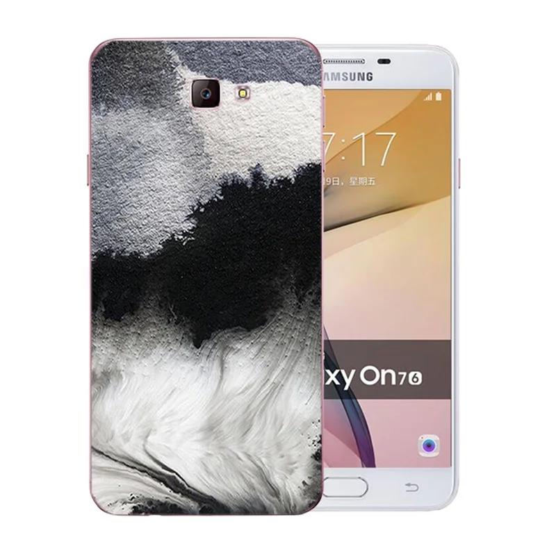Мягкий ТПУ чехол для телефона Samsung Galaxy J7 Prime цвет камень шаблон Силиконовый On7 2016