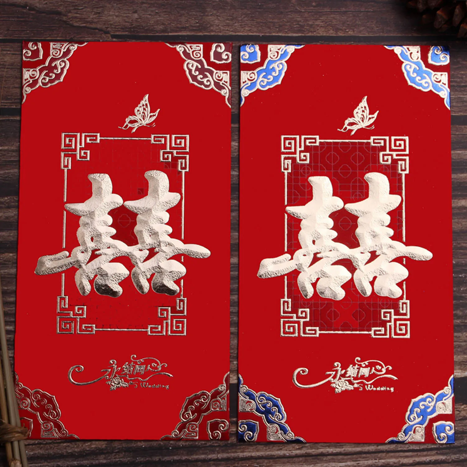 Behogar 24 шт 8 6x16 6 см китайские красные конверты Hong Bao Hongbao счастливые пакеты для денег