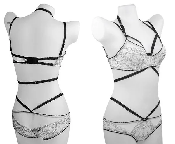 Комплект нижнего белья с многоходовым бюстгальтером пуш ап без подкладки на