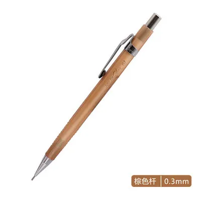 1 шт. Pentel P205CL прозрачный светильник стержень не легко сломать грифель карандаш 0,3/0,5 мм Рисование активности автоматический карандаш - Цвет: brown 0.3