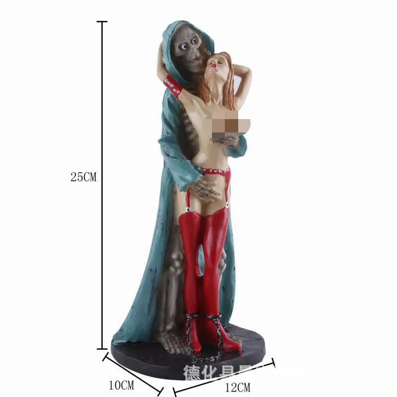 Смола череп ремесла забавные персонажи Хэллоуин украшения подарки | Дом и сад