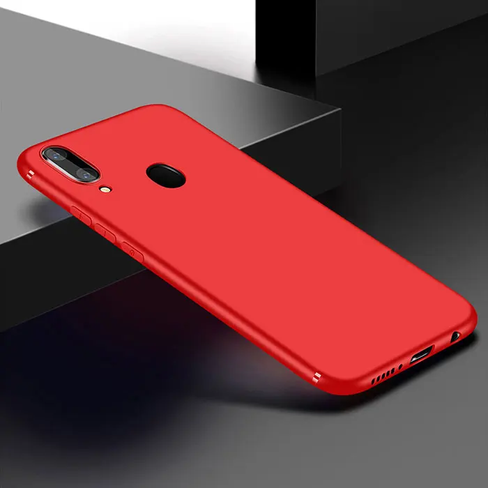 Красный Чехол для Samsung Galaxy A40, силиконовый мягкий чехол, противоударный защитный бампер, задняя крышка для Samsung A40 A 40, чехол - Цвет: Красный