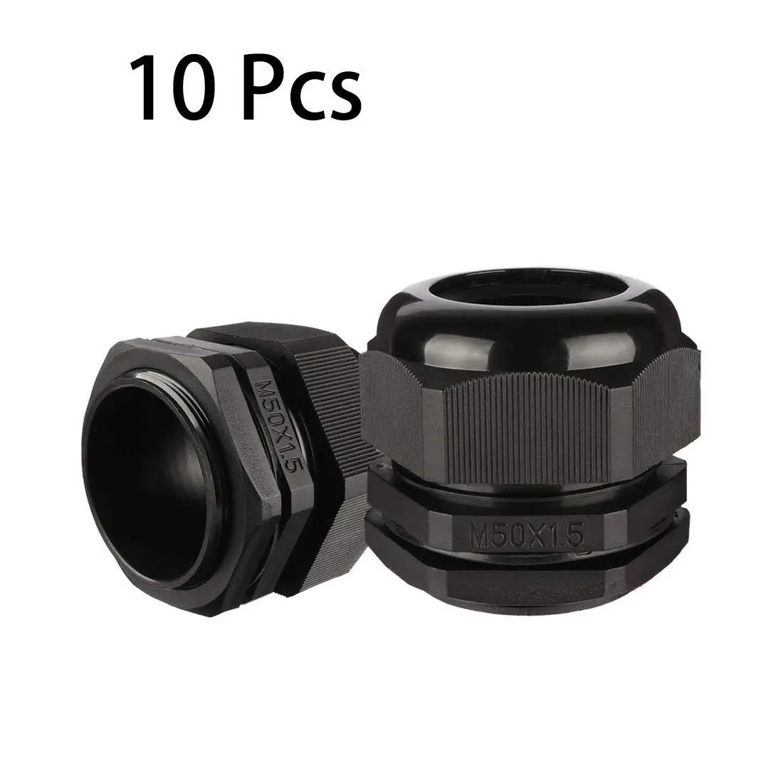 10Pcs M50 Waterproof IP68 Nylon Cable Gland Joint Adjustable Locknut for 32mm-38mm Dia Wire junction boxes | Обустройство дома