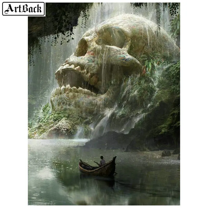 ArtBack 5d Алмазный рисунок с мышью гитара полная дрель квадратная Алмазная вышивка животное 3d Алмазная мозаика домашний декор - Цвет: ARI-986
