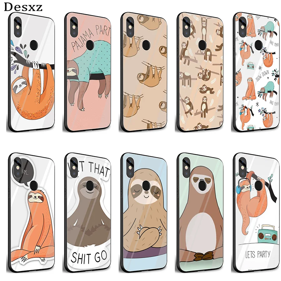 Стеклянный ТПУ чехол Desxz для xiaomi 8 Lite A1 A2 9 redmi note 5 6 7 Pro 6A 4X 5X 6X Pocophone F1|Чехлы-накладки|