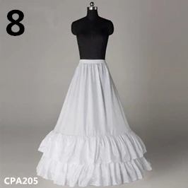 Wedding Accessories Petticoat Tulle Dress for Bridal Underskirt Mermaid Petticoat Girl Jupon Mariage Wedding Hoop Skirt - Цвет: No.8 CPA205 White
