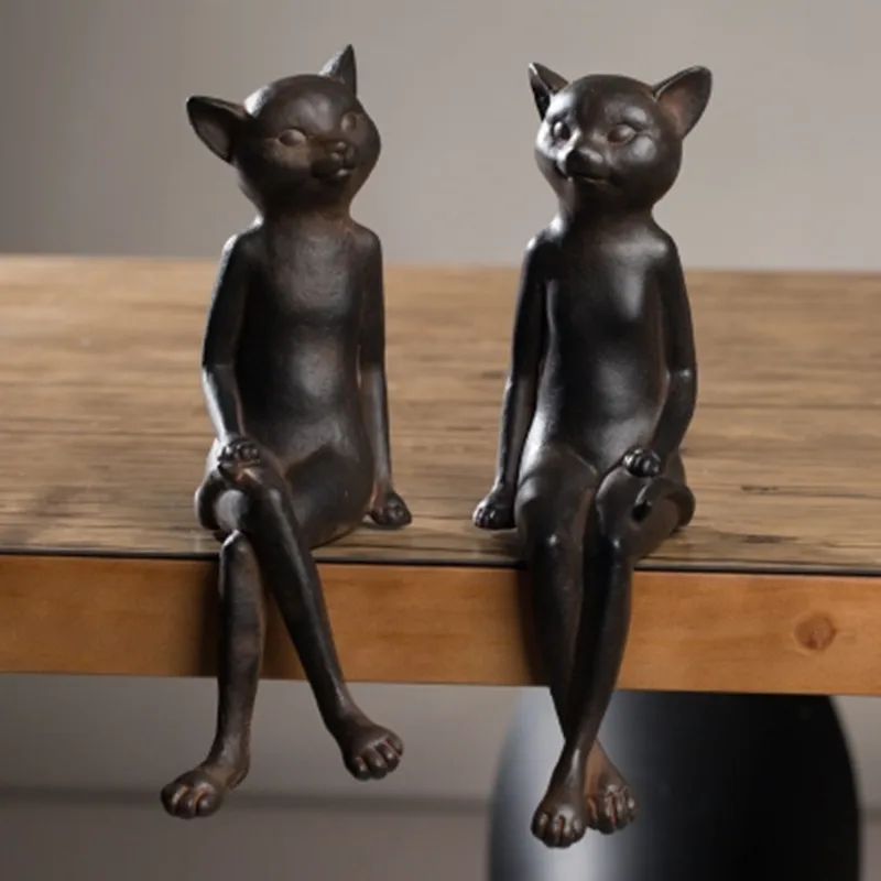 Творческий Nordic решений-Реплика Desktop Cat канифоль ремесла статуя офиса фигурки