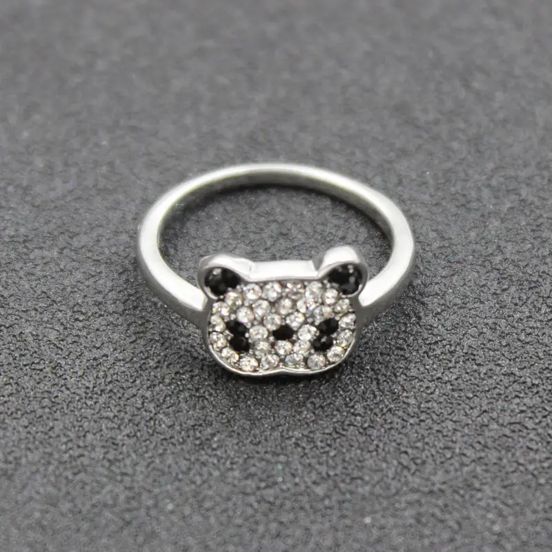 2020 для женщин ювелирные изделия из кристаллов панда с украшением в виде кольцо