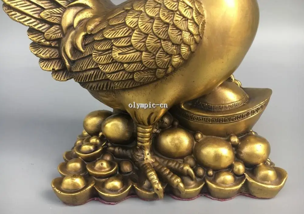 Фото Классическая латунная домашняя статуя Fengshui богатство золото яйцо благоприятное Классическая латунная домашняя статуя Fengshui богатство золото яйцо благоприятное