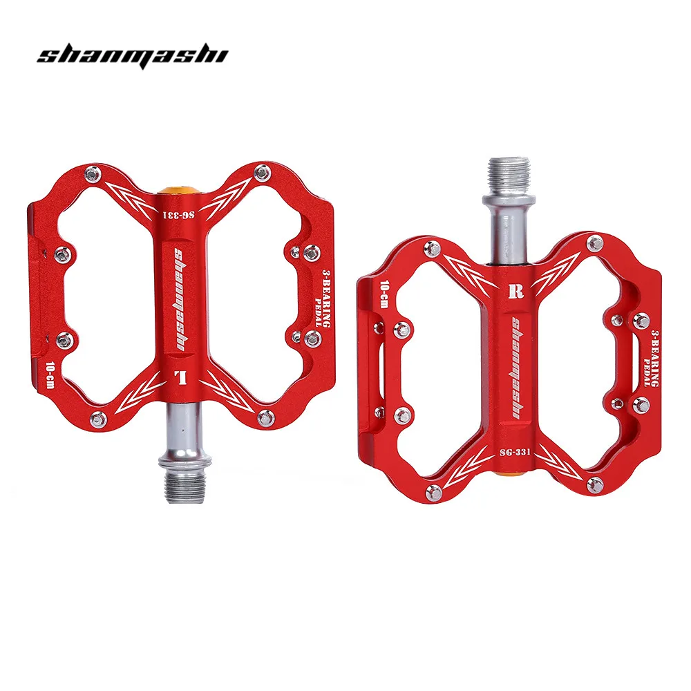 SHANMASHI Paired 3 Bearing Aluminium Alloy Bicycle Pedal Road Mountain for BMX MTB Bikes Part | Спорт и развлечения