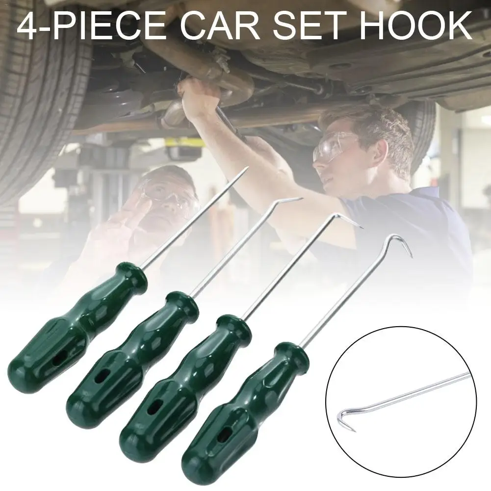 

4pcs Car Pick Hook Set O Ring Oil Seal Gasket Puller Remover Hand Tool Universal For Auto Repair And Working Platform Take Out