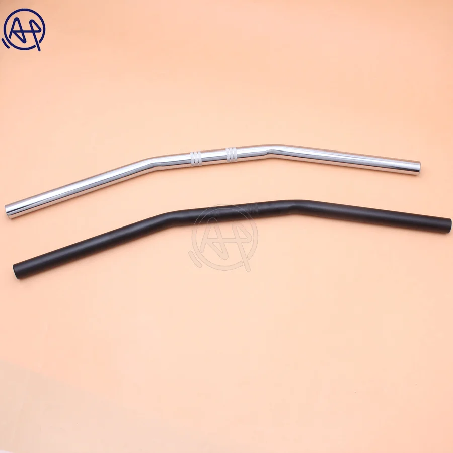 

1pc Black/Chrome Motorcycle Handlebar 7/8" 22mm Drag Handle Bar Universal For Honda Kawasaki Yamaha Suzuki Harley Chopper Bobber