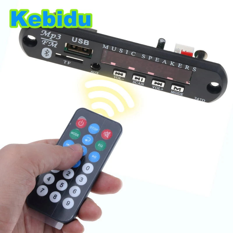 Kebidu беспроводной Bluetooth аудио модуль USB TF радио Автомобильный MP3 WMA декодер плата 12