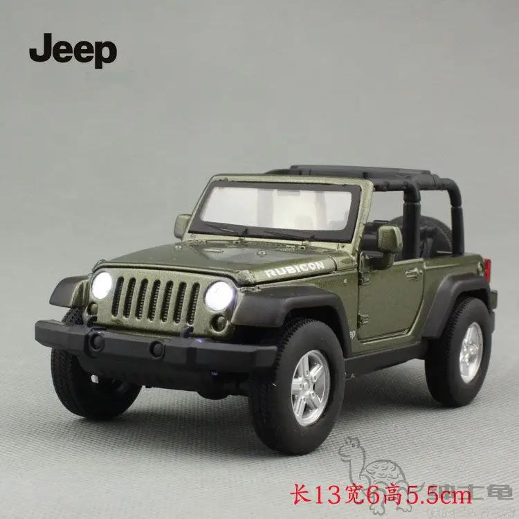 Высокая имитация Изысканная модель игрушки: MeiZhi Chrysler Jeep Wrangler Rubicon автомобиля из