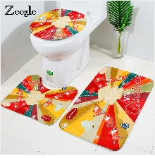 Zeegle kitchen 3 шт набор ковриков для ванной комнаты Нескользящие коврики для ванной напольный коврик для туалета пены памяти коврик для ванной комнаты ковер для ванной комнаты