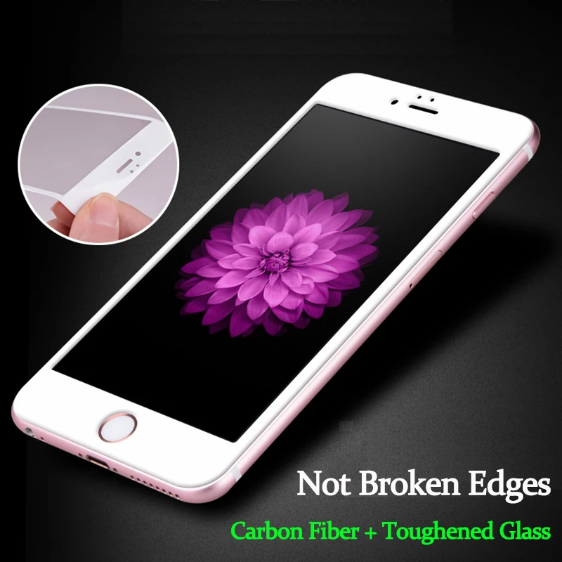 1 шт. 3D изогнутый край Полное покрытие закаленное стекло для Iphone 6 s S Plus Премиум