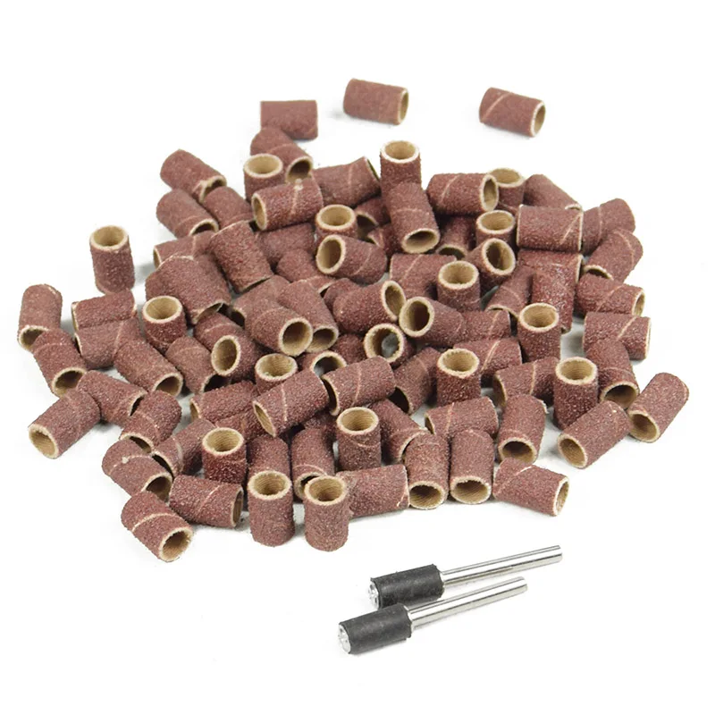 100pcs XCAN#80 шлифовальная лента 1/4 ''хвостовик электроинструменты аксессуары для dremel электрическая дрель - Цвет: 100pcs