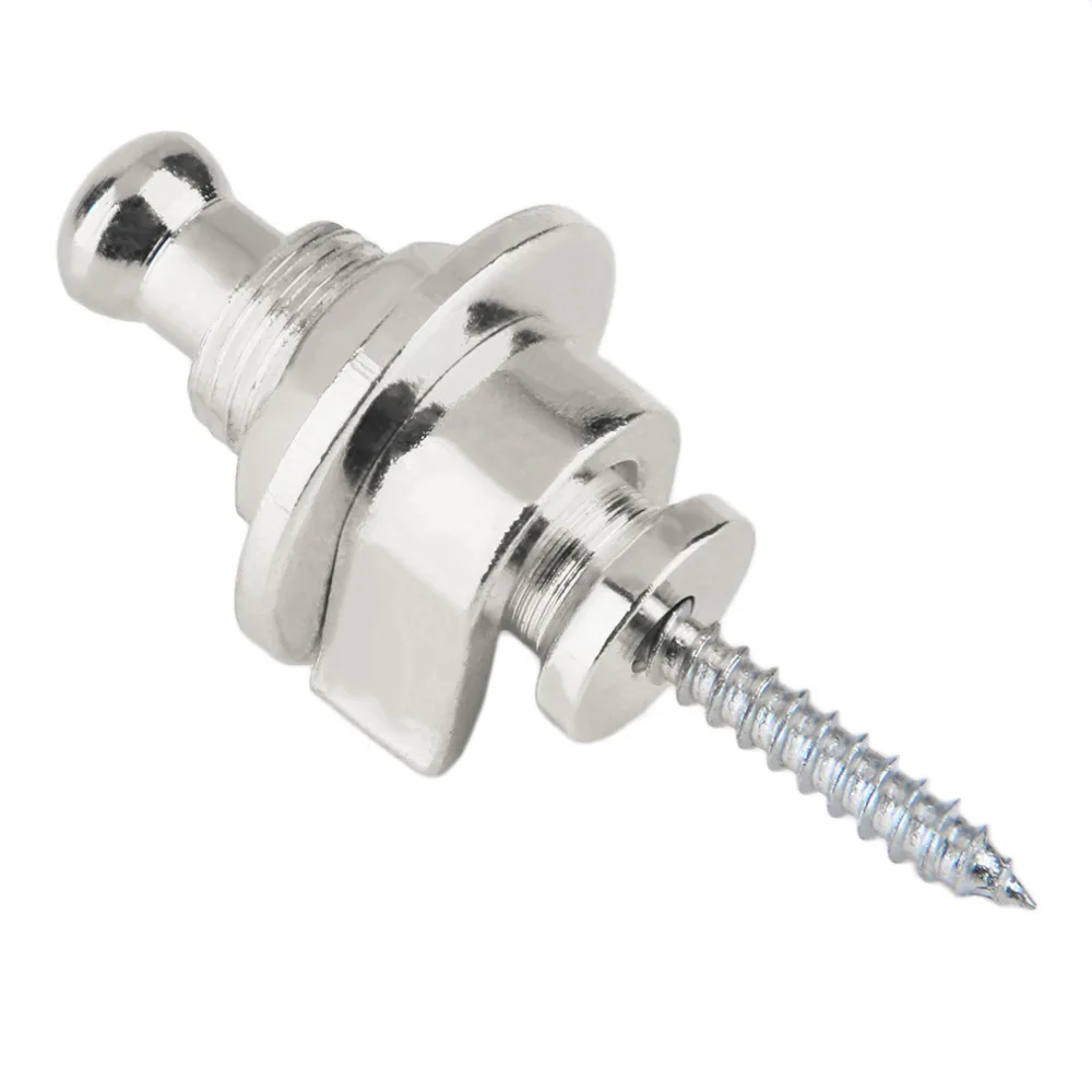 

1pc Round Head Strap Lock Pins Screw for Electric Acoustic Bass Guitar