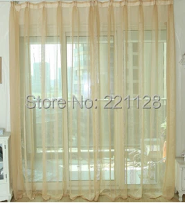 Краткое современное качество сплошной цвет белья вуаль занавес многоцветный