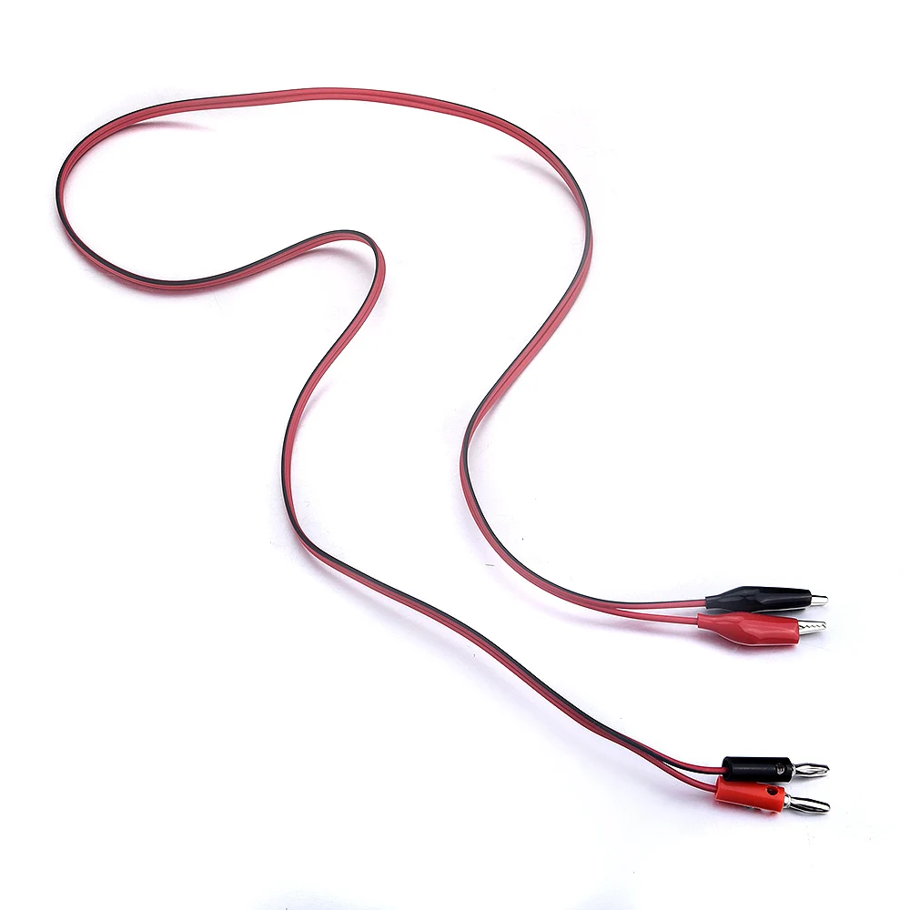 6Pcs/Set High Quality Copper Wire Core 1m Long Cable Banana Plug to Alligator Clips Durable Cables Connector Power Test Leads |