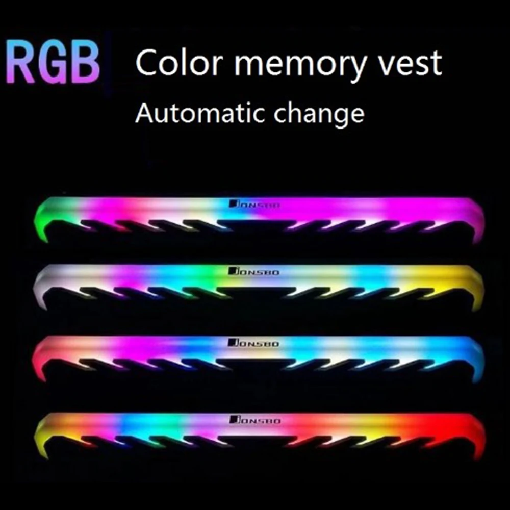 2 шт./лот Настольный радиатор памяти кулер оболочка RGB 256 цвет автоматическое изменение алюминиевый радиатор ram охлаждающий жилет