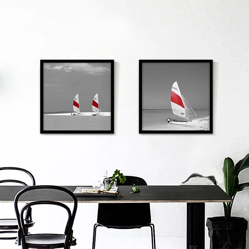 2018 Hot sell scenery Art printing poster wall decorative painting Smooth sailing Bright No Framed modern living room home decor | Дом и сад