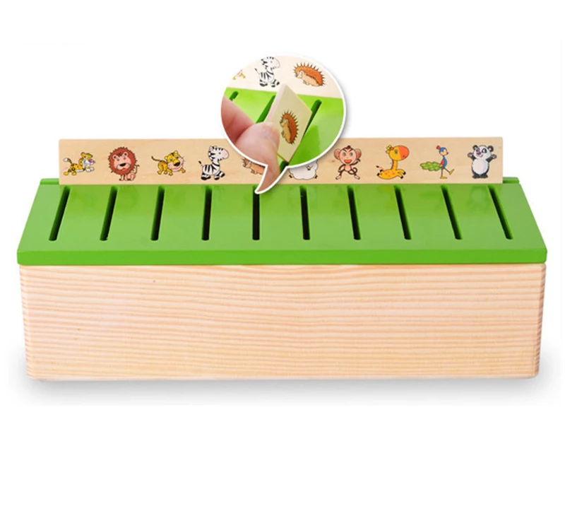 Montessori Wooden Puzzle Early EducationToys Knowledge Classification Box Mathematical Cognitive Matching |
