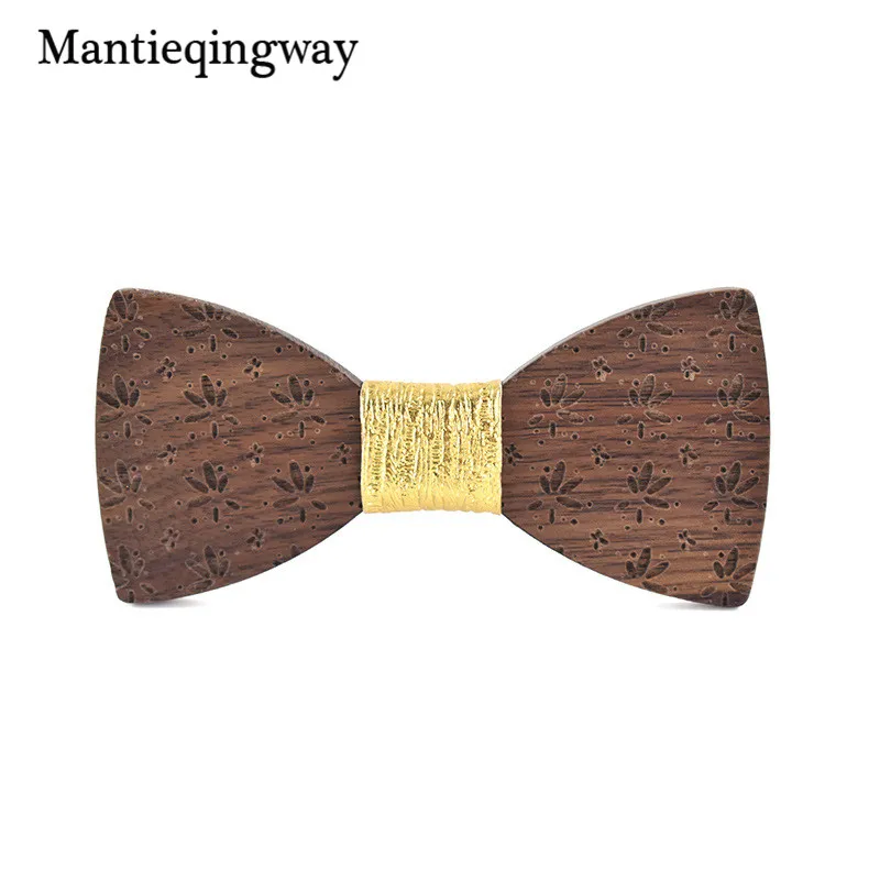 Mantieqingway деревянный галстук-бабочка галстук вечерние рубашки с бантом Gravatas Тонкий