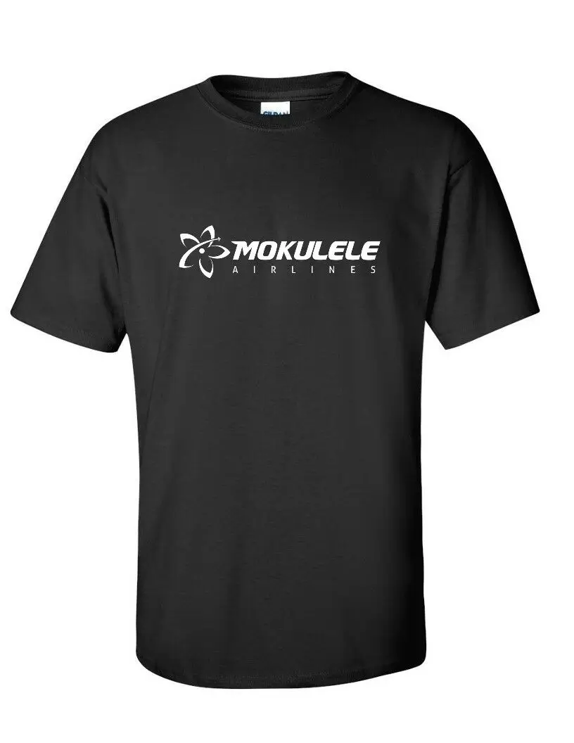 2019 забавная белая футболка Mokulele Airlines с логотипом США гавайская авиационная
