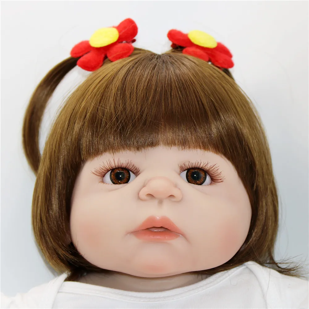 55 см силиконовая кукла для новорожденных девочек Реалистичная bebes Reborn Princess Doll BJD