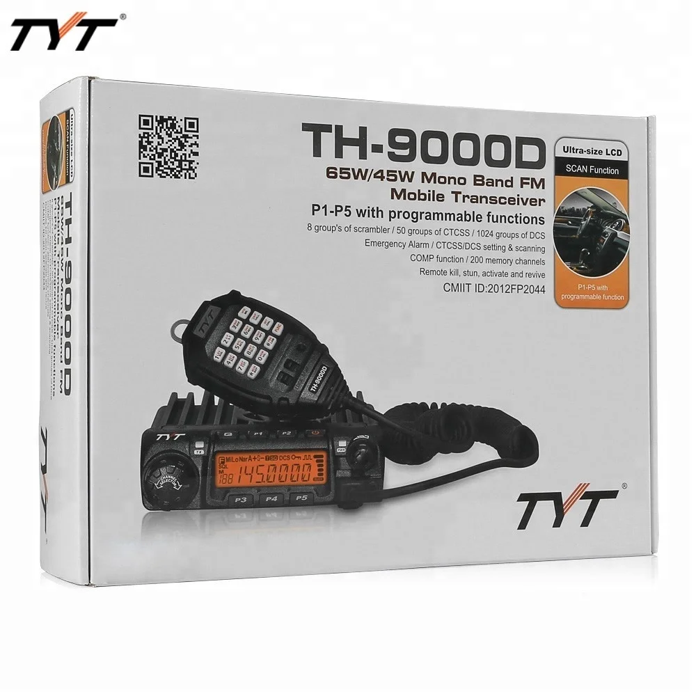 TYT TH-9000D Car radio mobile Two-Way Radio walkie talkie 30km long range  ham radio communication 60Watts Output Power