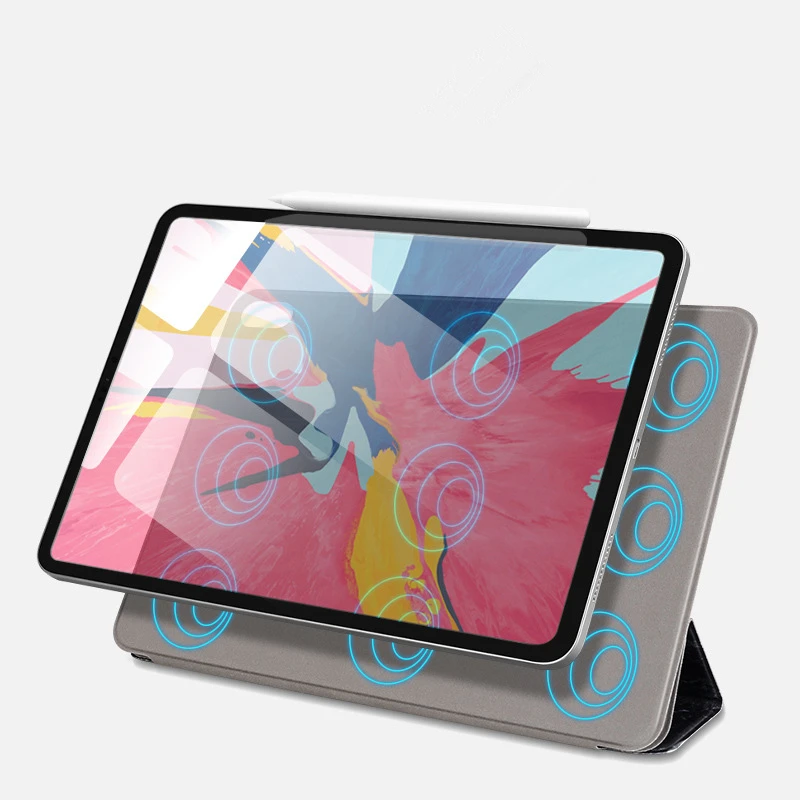 Для iPad Pro 11 чехол Магнитный ультра тонкий мраморный умный для 12 9 дюймов 2018 Авто