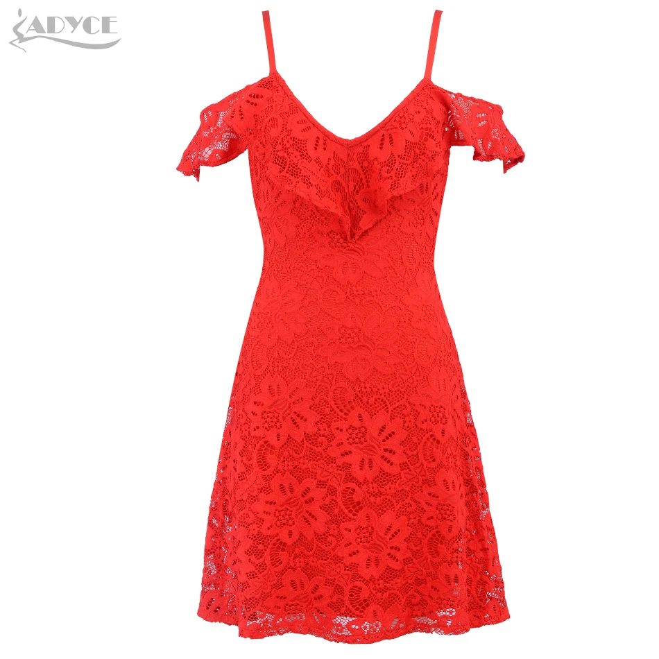 Adyce 2019 новое летнее женское Бандажное Платье Vestidos сексуальное кружевное платье