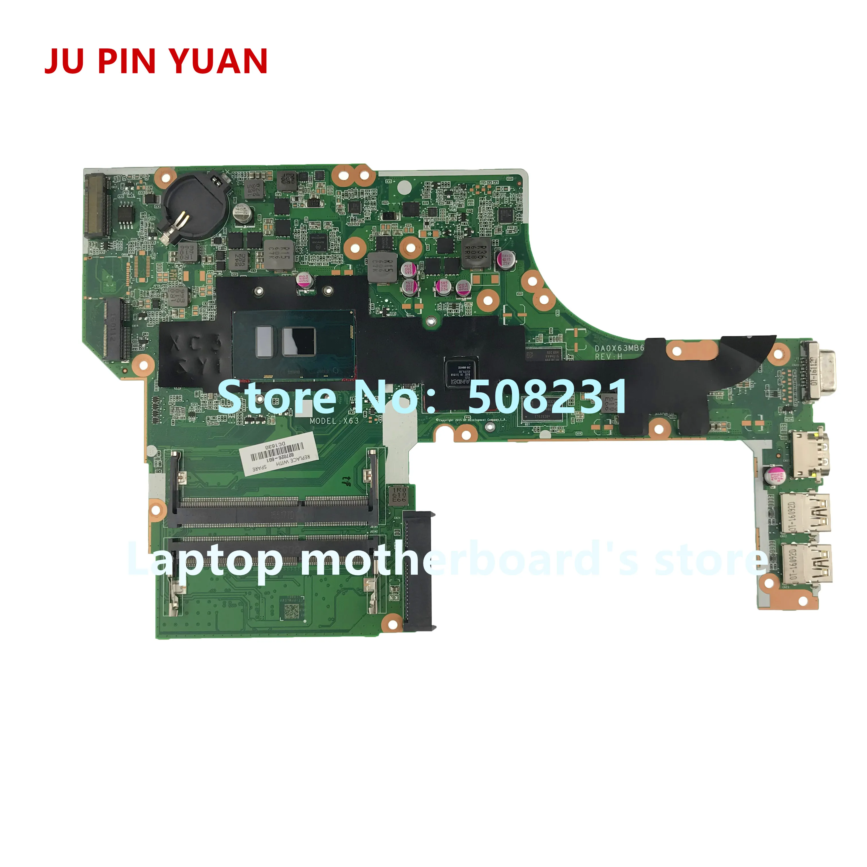 Ju pin yuan 915468-601 915468-001 аккумулятор большой емкости DAG37DMBAD0 материнская плата для ноутбука для женщин, hp ноутбук 17-W 17-AB Тетрадь ПК 1050 2 Гб i5-7300