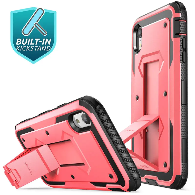 Чехол для iphone XR 6," i-Blason Armorbox полный корпус сверхмощный ударопрочный чехол с встроенной защитой экрана и подставкой